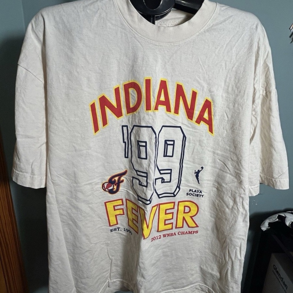Playa Society Cream Indiana Fever 99’ XXL T-Shirt
